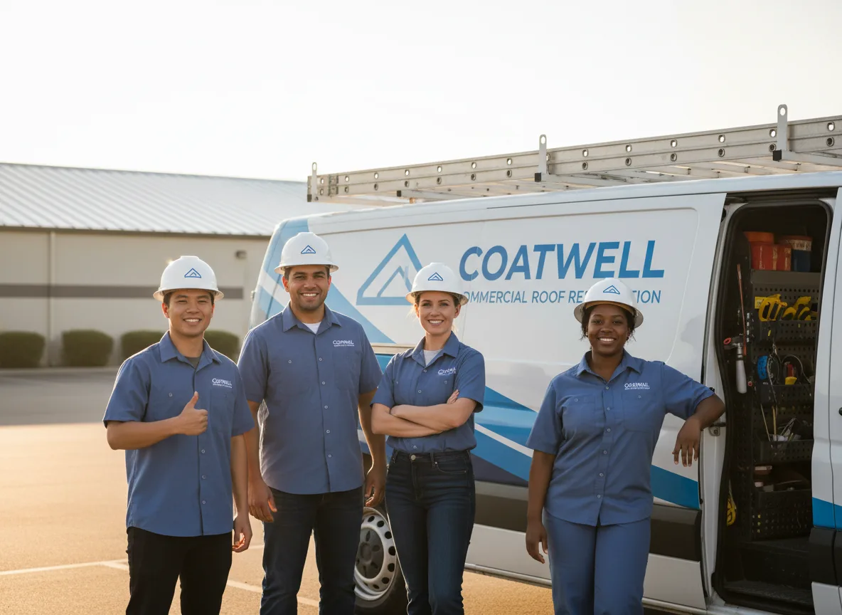Commercial roof coating company in Linden, VA