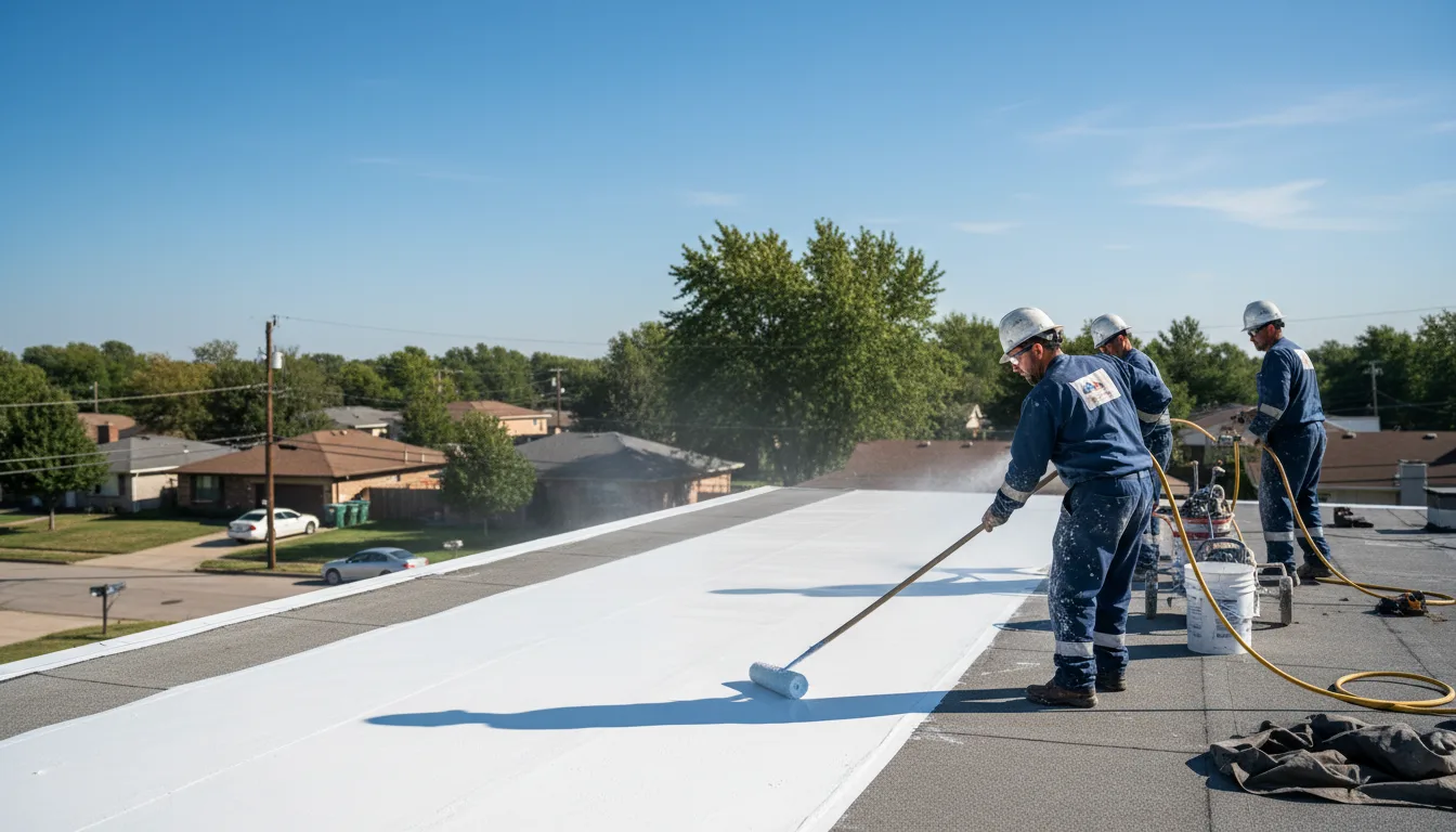 Commercial roof coating in Linden, VA near me